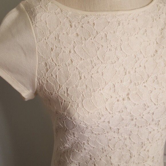 White Lace Stretch Dress Ralph Lauren NWT - Picture 5 of 10